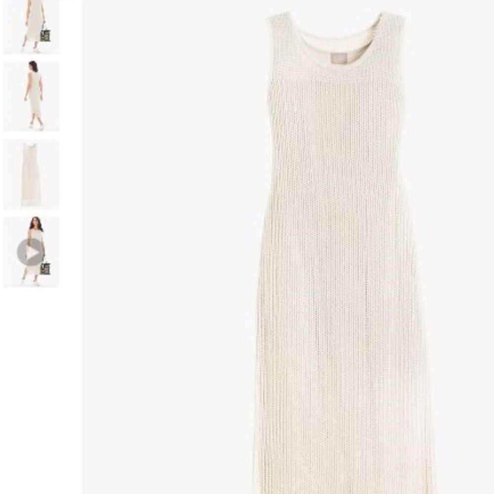 Zenergy Crochet Dress Linen Blend Sparkly size 1 Medium - Picture 4 of 9